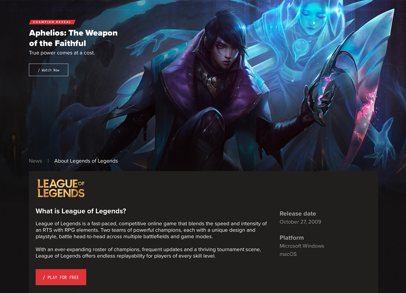 RIOT GAMES game launcher UI league of legends game Interface game design  game website lol Teamfight Tactics