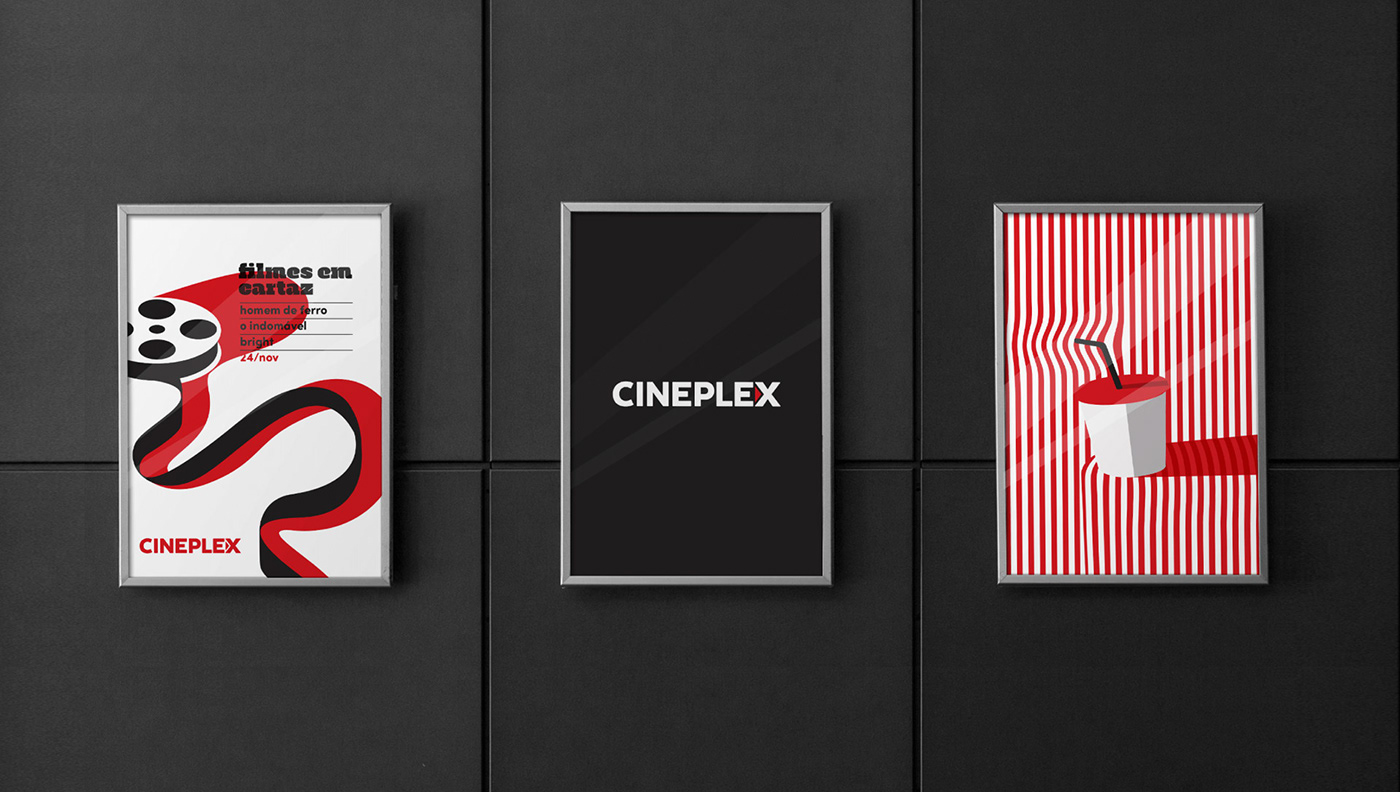 brand Cinema films identidade visual ILLUSTRATION  Ilustração marca movie theater Movies visual identity