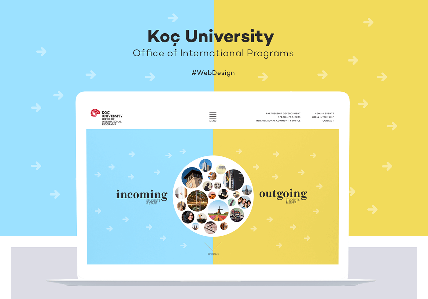 Koc University OIP Web Design  ux