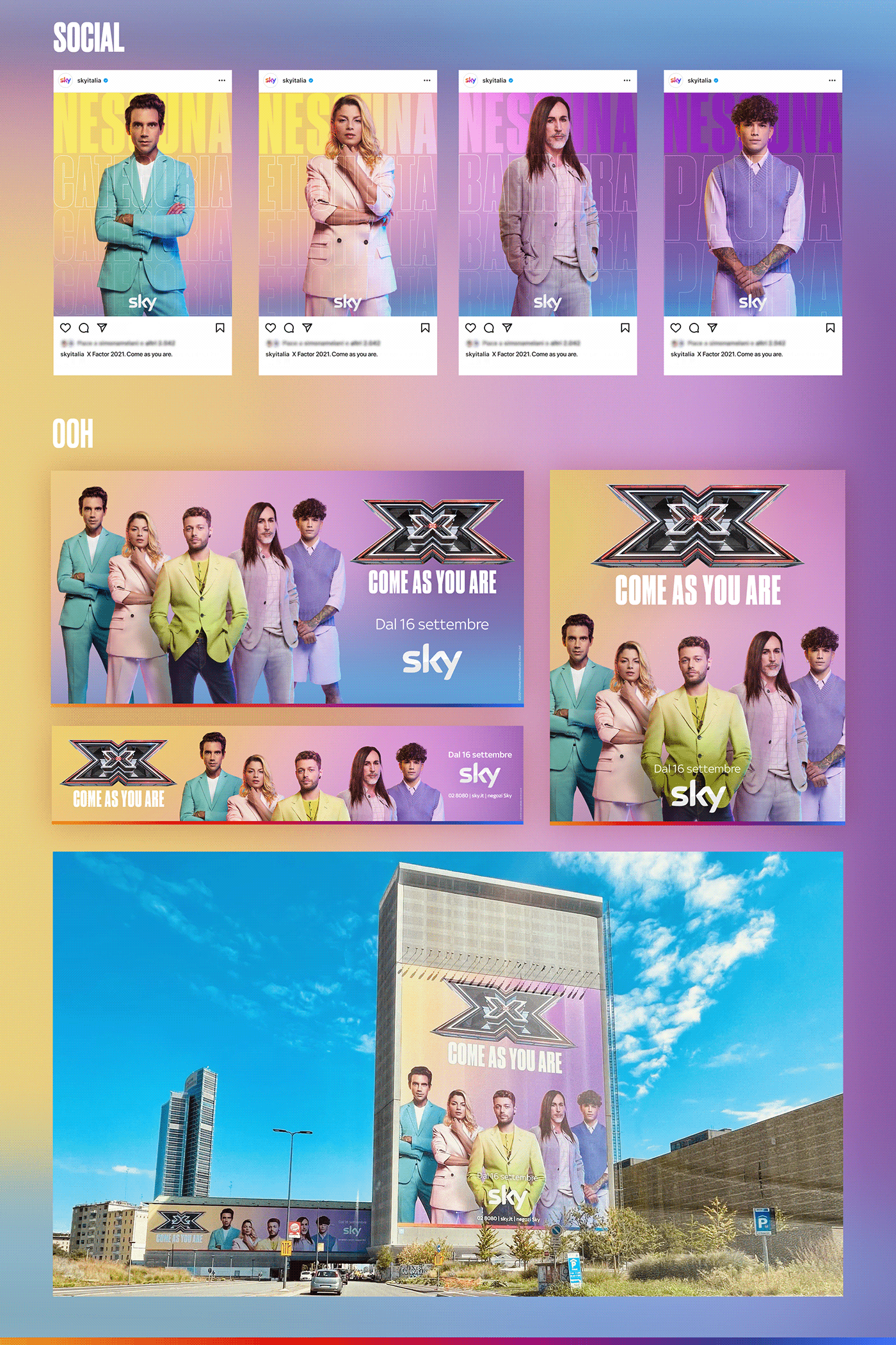 ADV genz music pastel promo Show SKY Spot tv xfactor