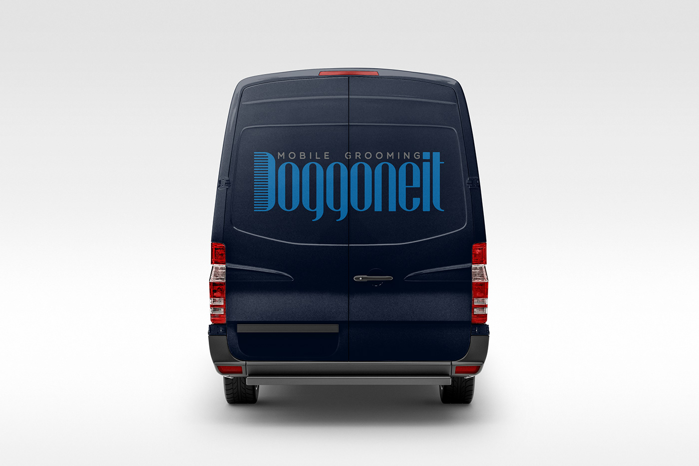 simple logo design minimal blue dog salon brand identity brandidentity