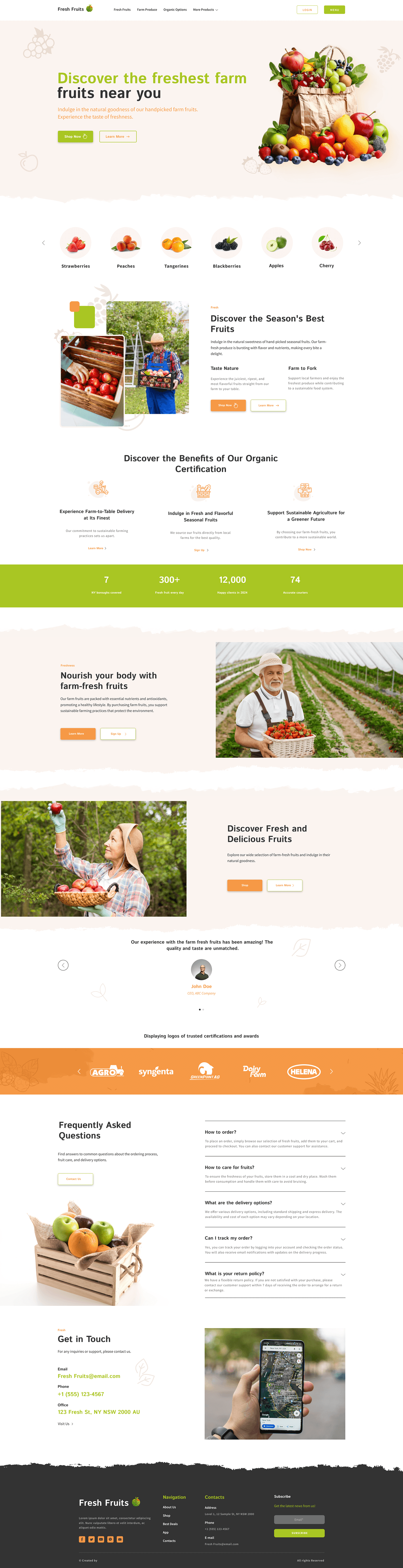 online store UI/UX Figma fruits fresh fresh fruit ui design UX design Fruit farm fruits