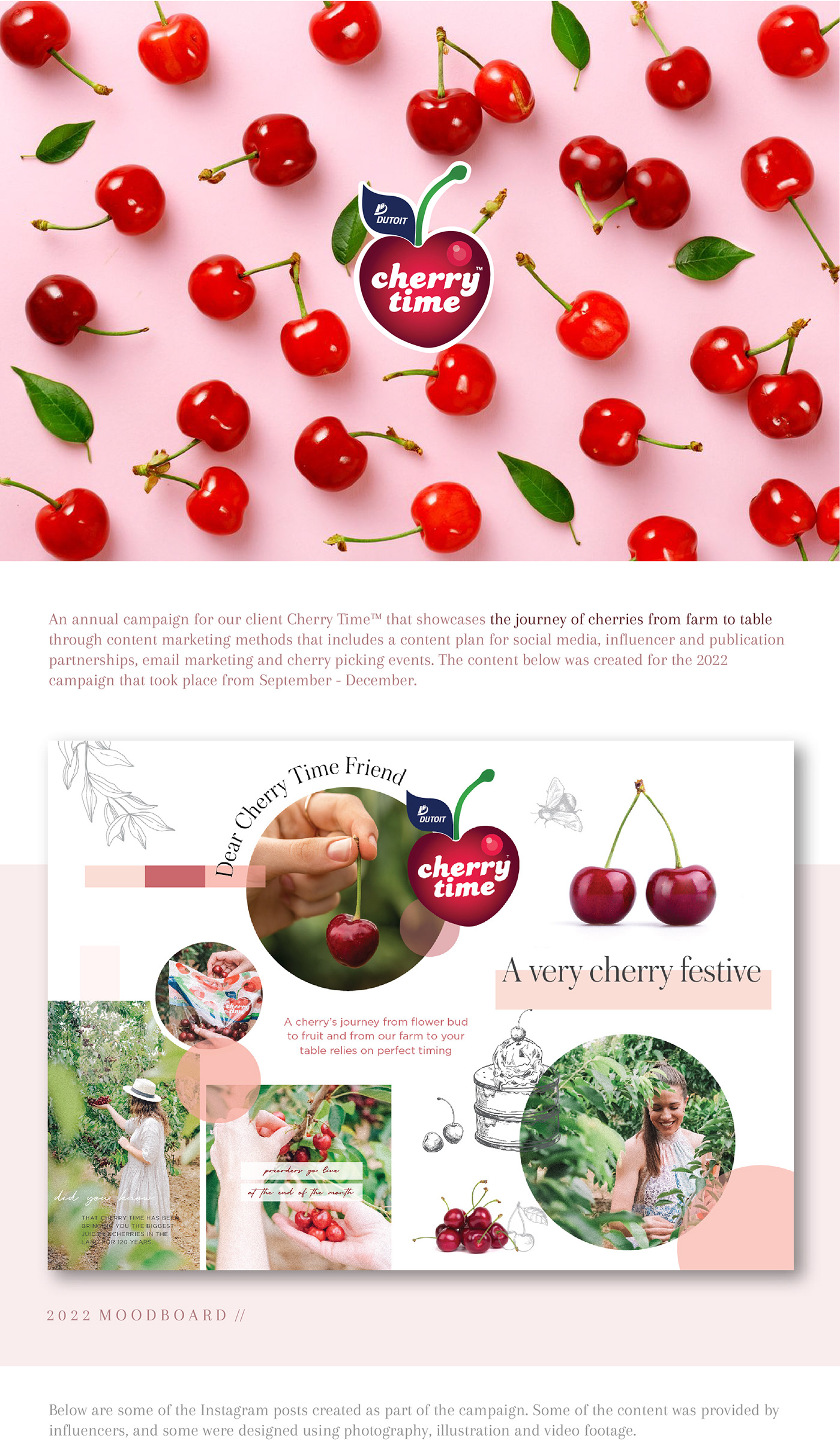 Cherries visual identity campaign content Content Marketing influencer marketing Event Design social media social media marketing