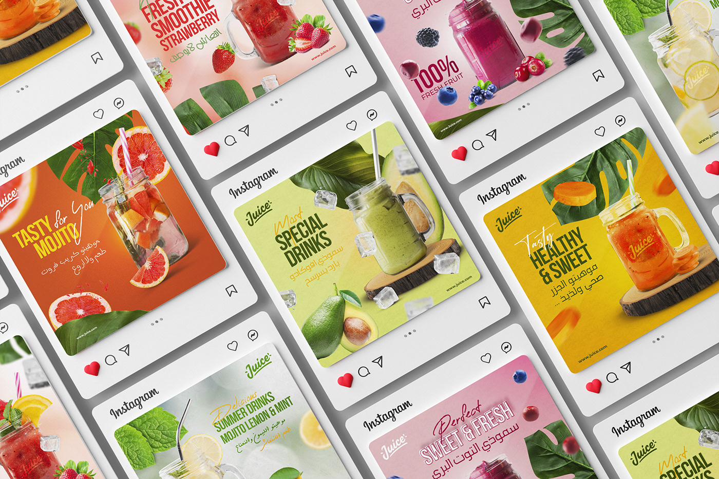 Advertising  drink Fruit juice marketing   post social media Social Media Design social media marketing Social media post