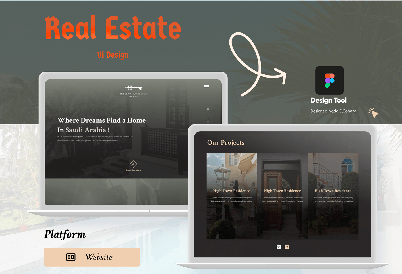 real estate UI/UX ui design realestate UI Web Design  Website user interface