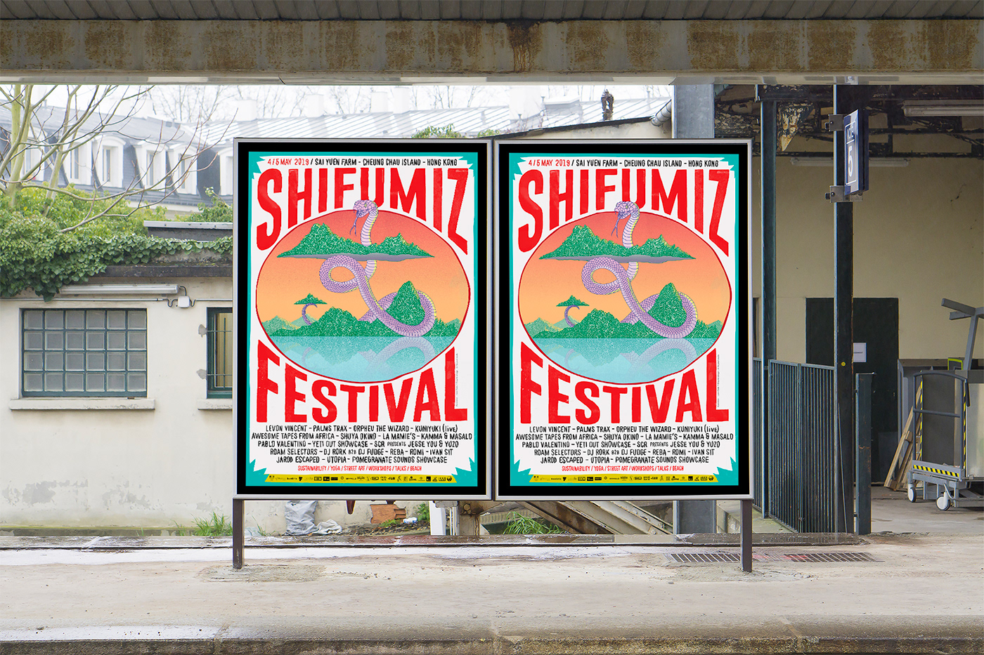 festival music hongkong visual identity poster electro house dj colorful
