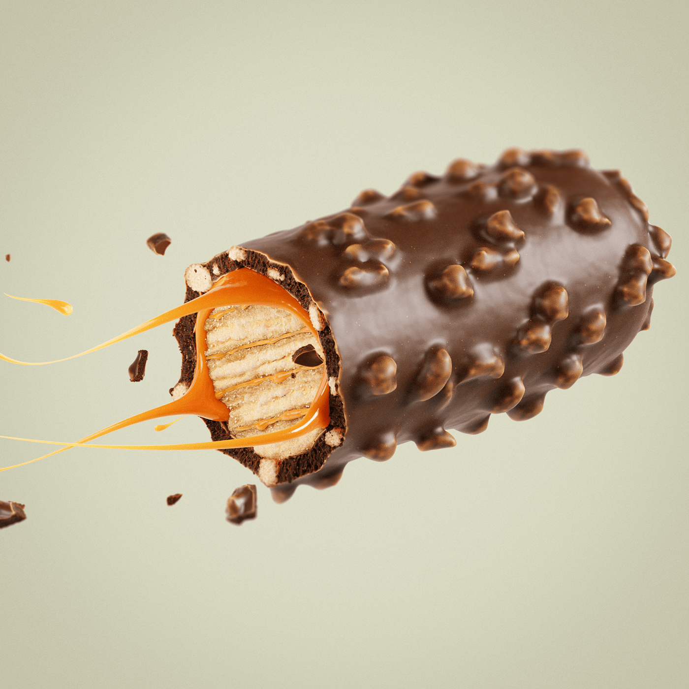 3D andrija bar biscuit CGI chocolate lazic protein snack sweet