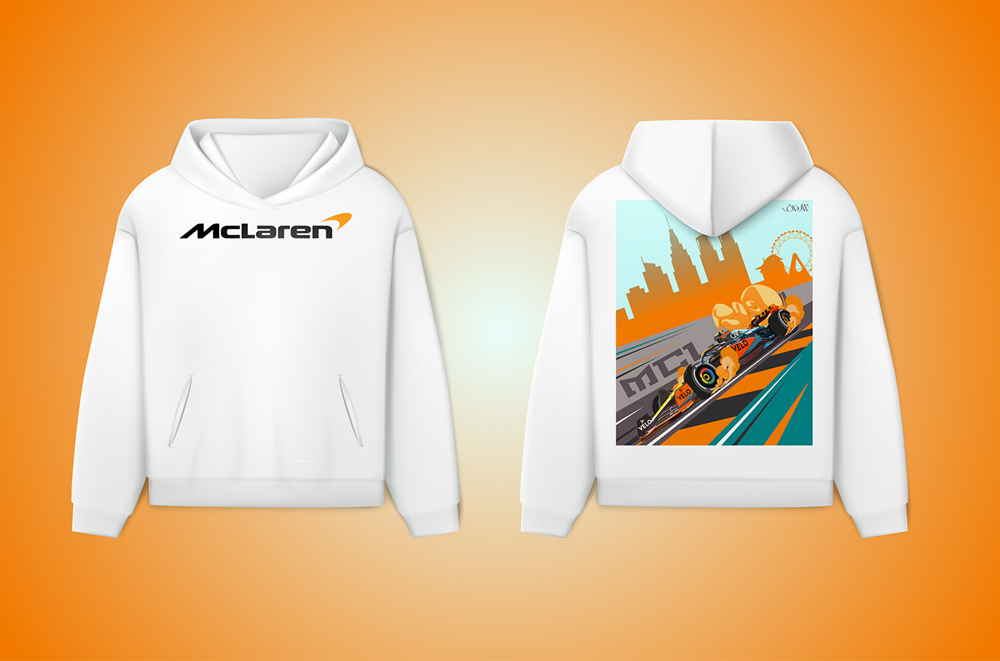 Formula 1 car Racing Car McLaren f1 mclaren ILLUSTRATION  Illustrator Digital Art  clothing design
