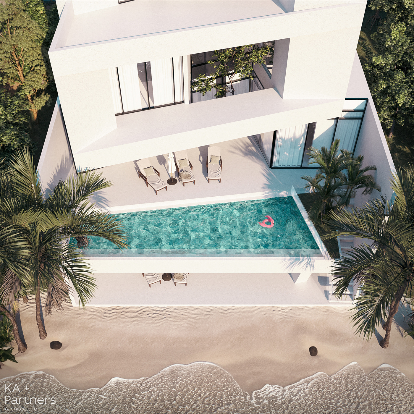 architecture archviz exterior modern Render visualization Villa design home Landscape