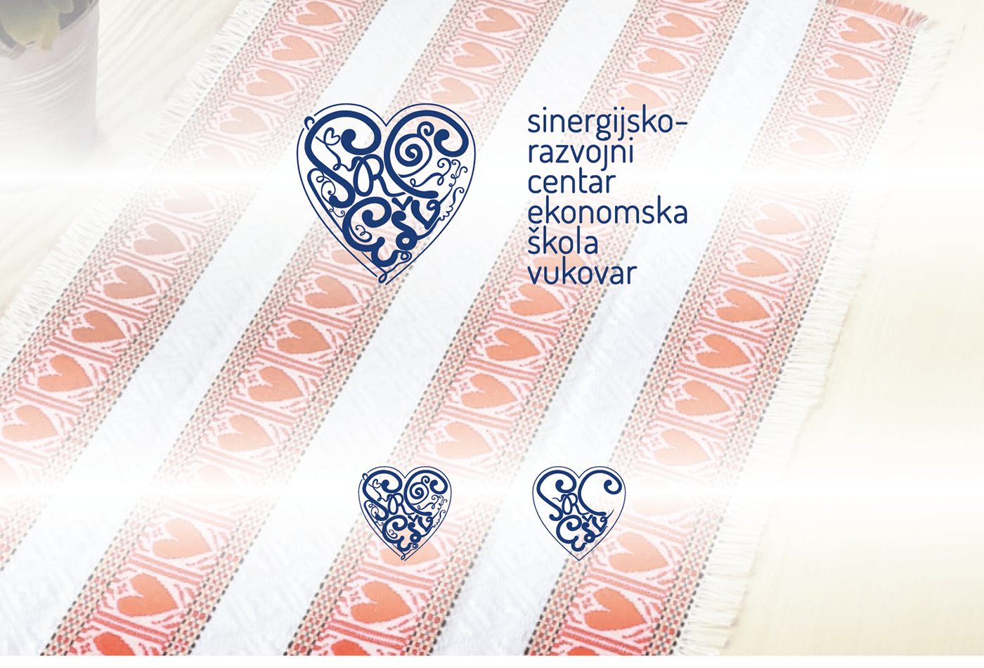 Croatia EU Funds heart logo red school slavonia tradition vukovar