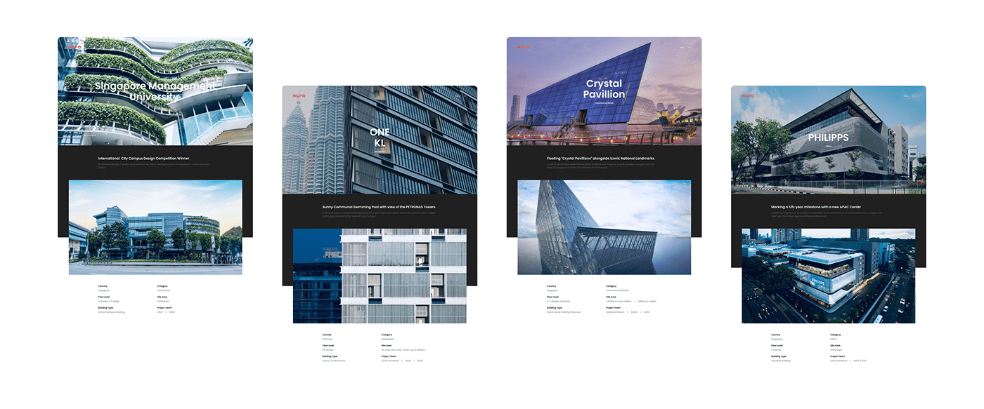 Adobe Portfolio architectural design architecture branding  landing page ui design uiux user interface Web Design  Website Design