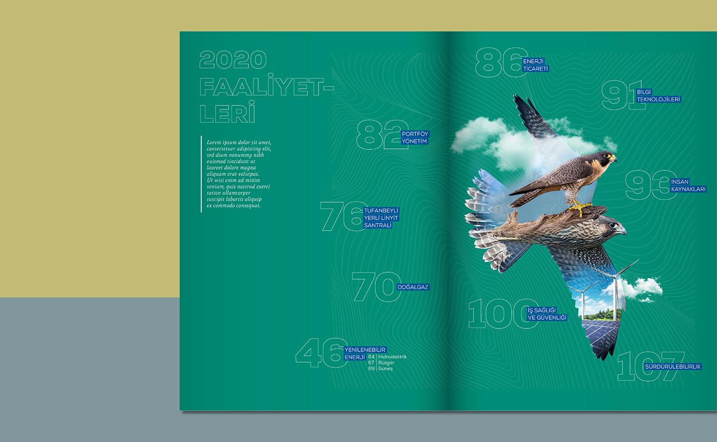 ANNUAL annual report book business corporate design editorial enerjisa Faaliyet Raporu report