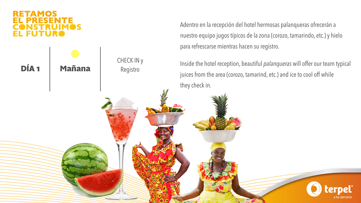 Cartagena colombia diseño uniandes Terpel Convención convention sales latam palenquera folk