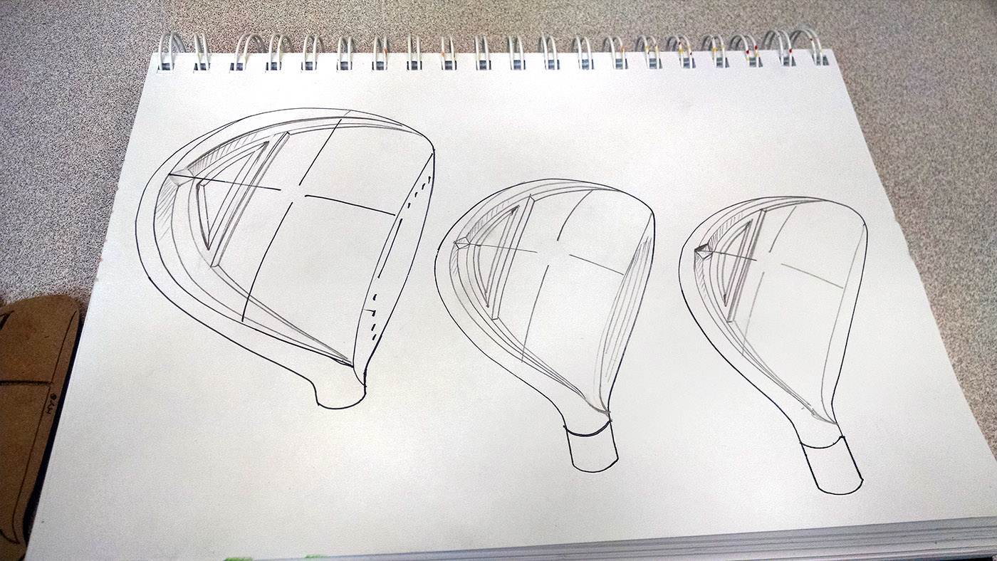 template sketching golf golf clubs driver fairway hybrid