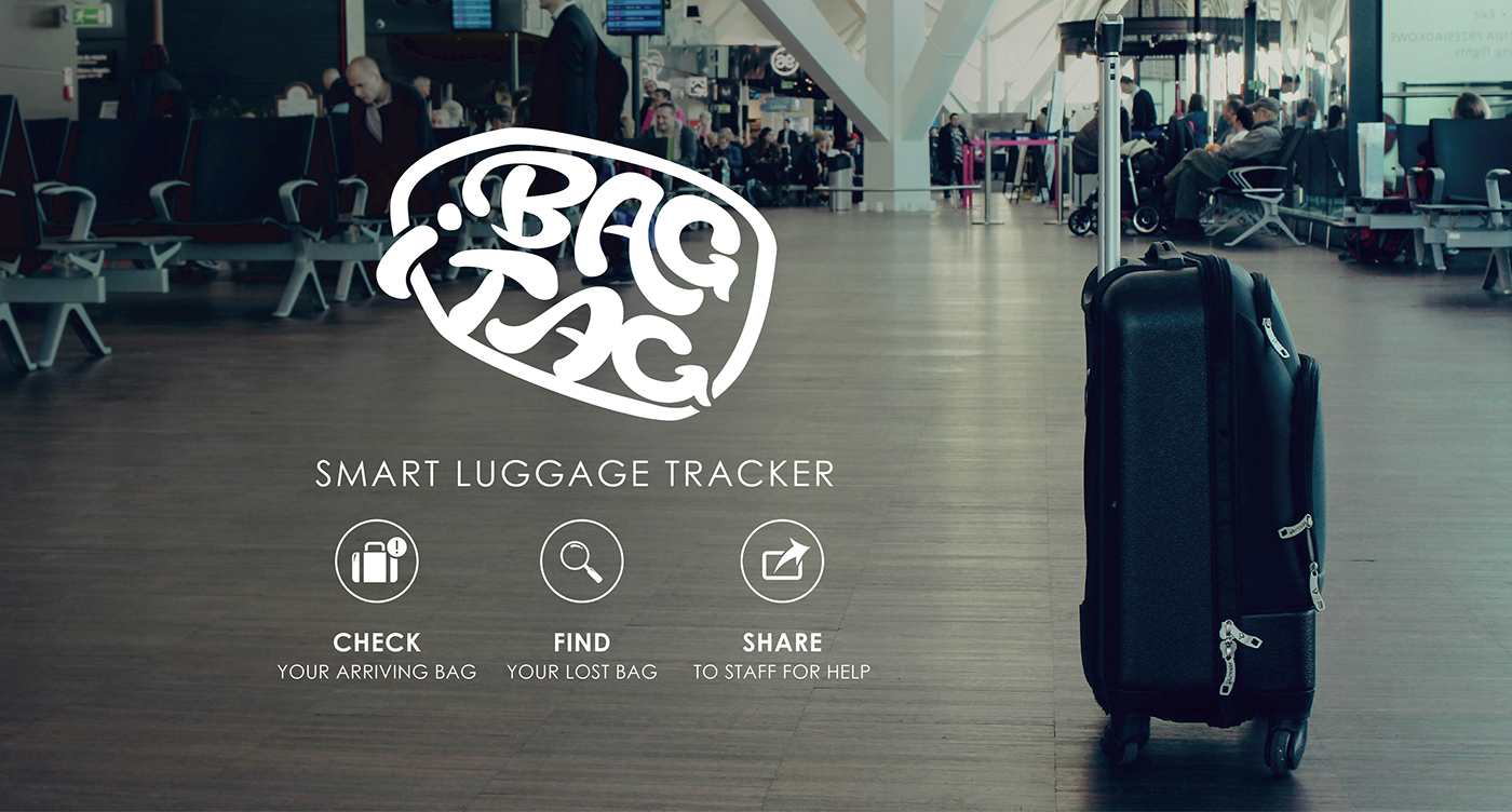 luggage tag tracker IOT device app colorful