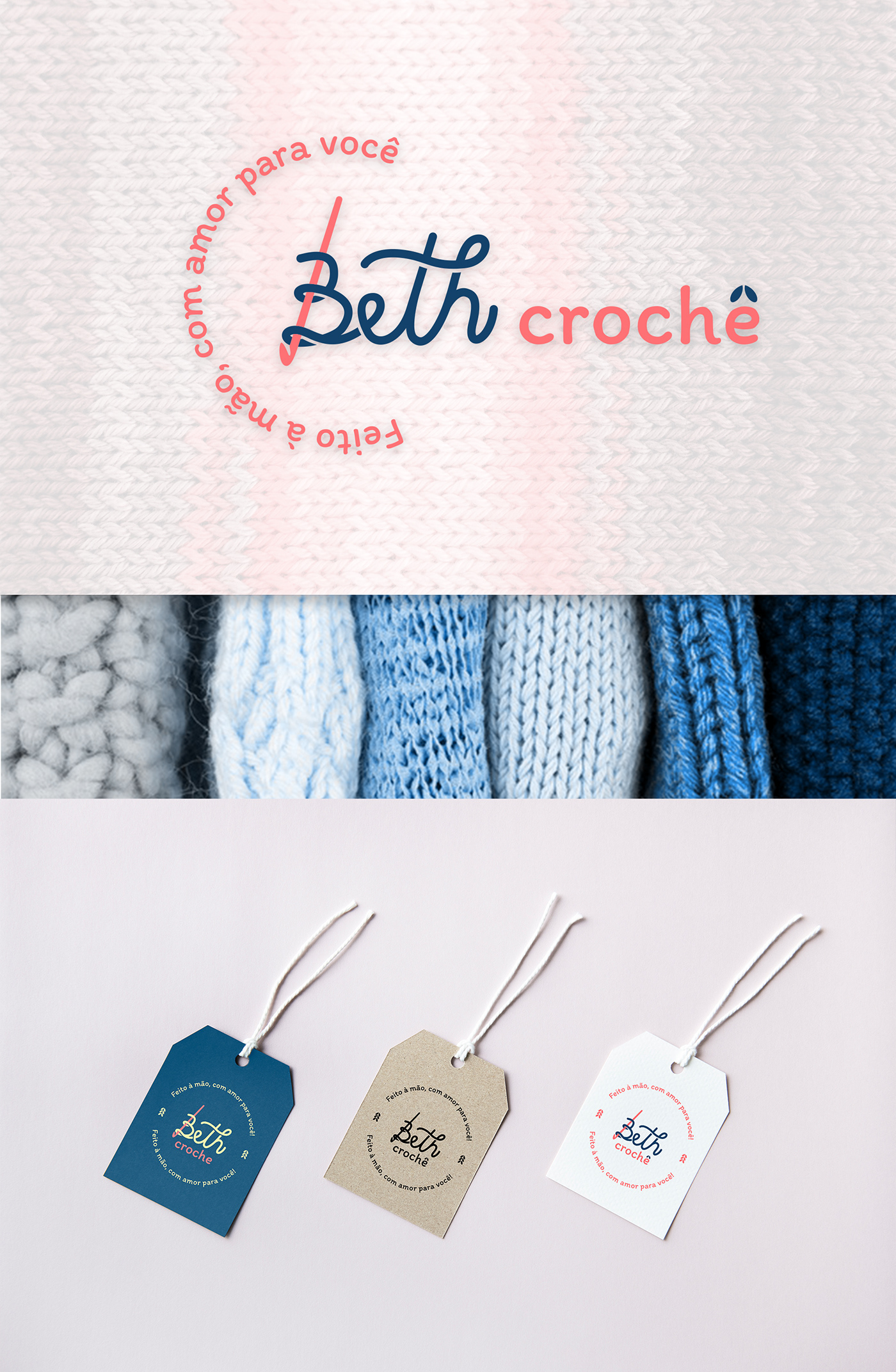brand branding  crochet design logo Logotipo marca