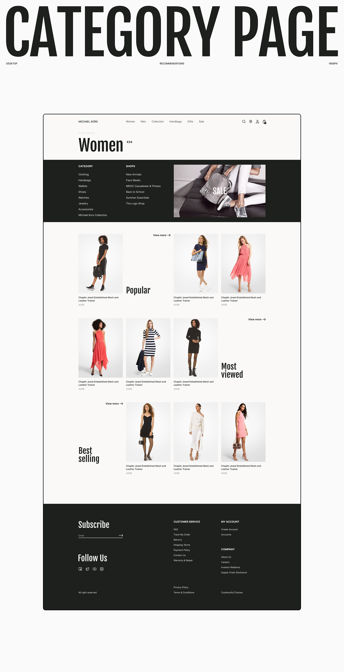 online store UI UI/UX ux Web Webdesign Website luxury uiux Ecommerce