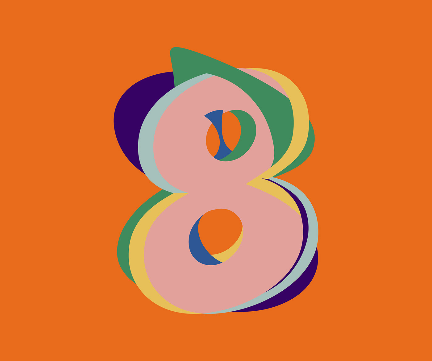 typography   36 days type letters Colourful  bright ILLUSTRATION  alphabet numbers Glitch
