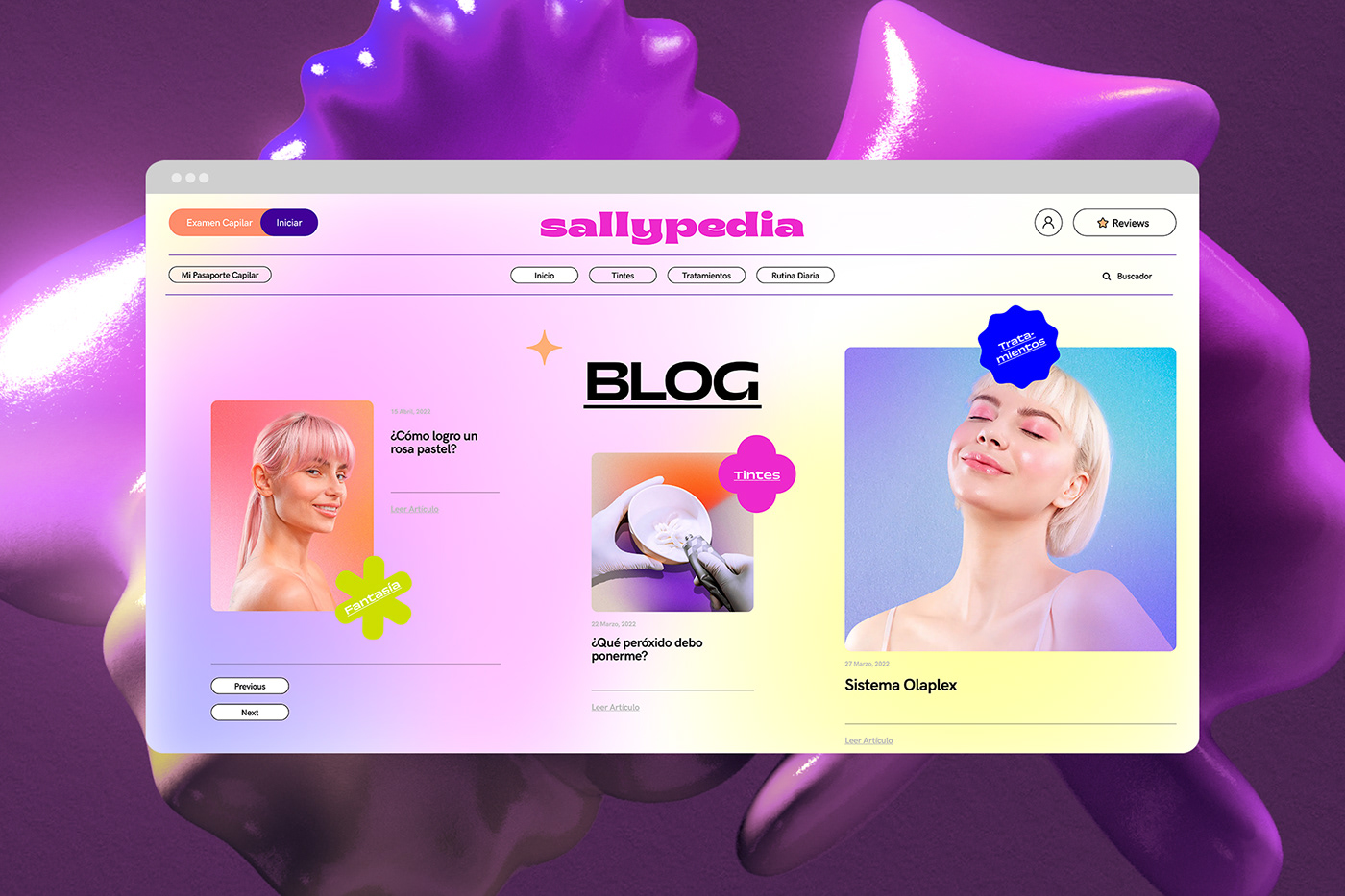 beauty haircare sabbath Sally Beauty Sallypedia UI/UX Webdesign Website