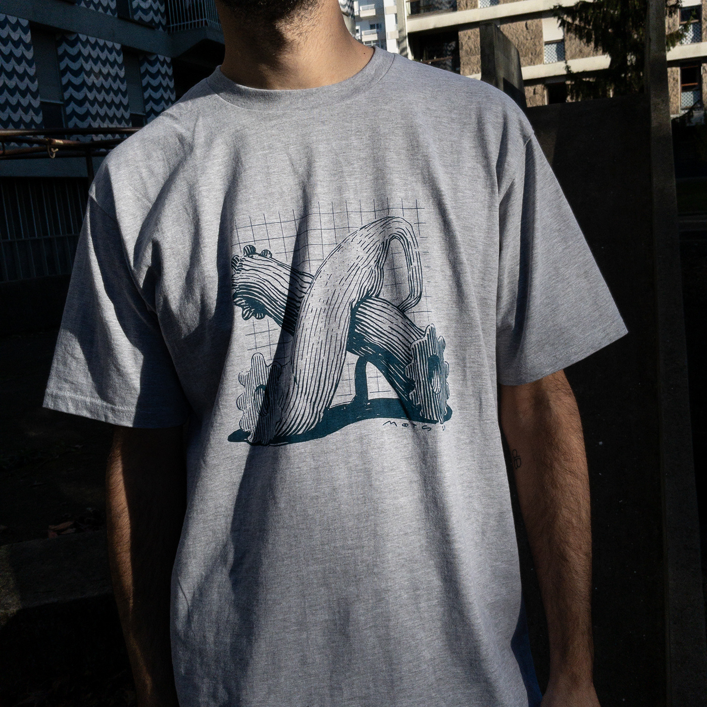 Mots silkscreen abstract surreal print design  Urban Artist  tshirt T-Shirt Design shirt silkscreen tshirt