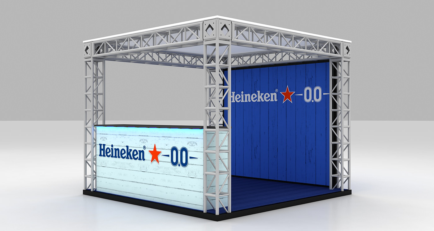 3D 3ds max 3d design Render vray booth Stand Display booth design
