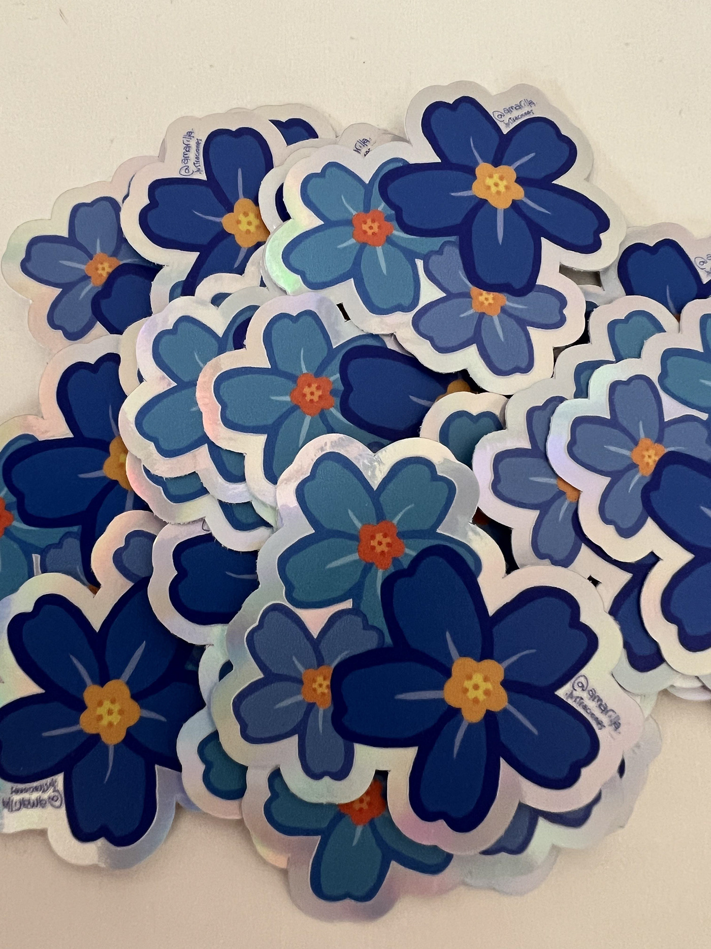 flower art design stickers digital illustration