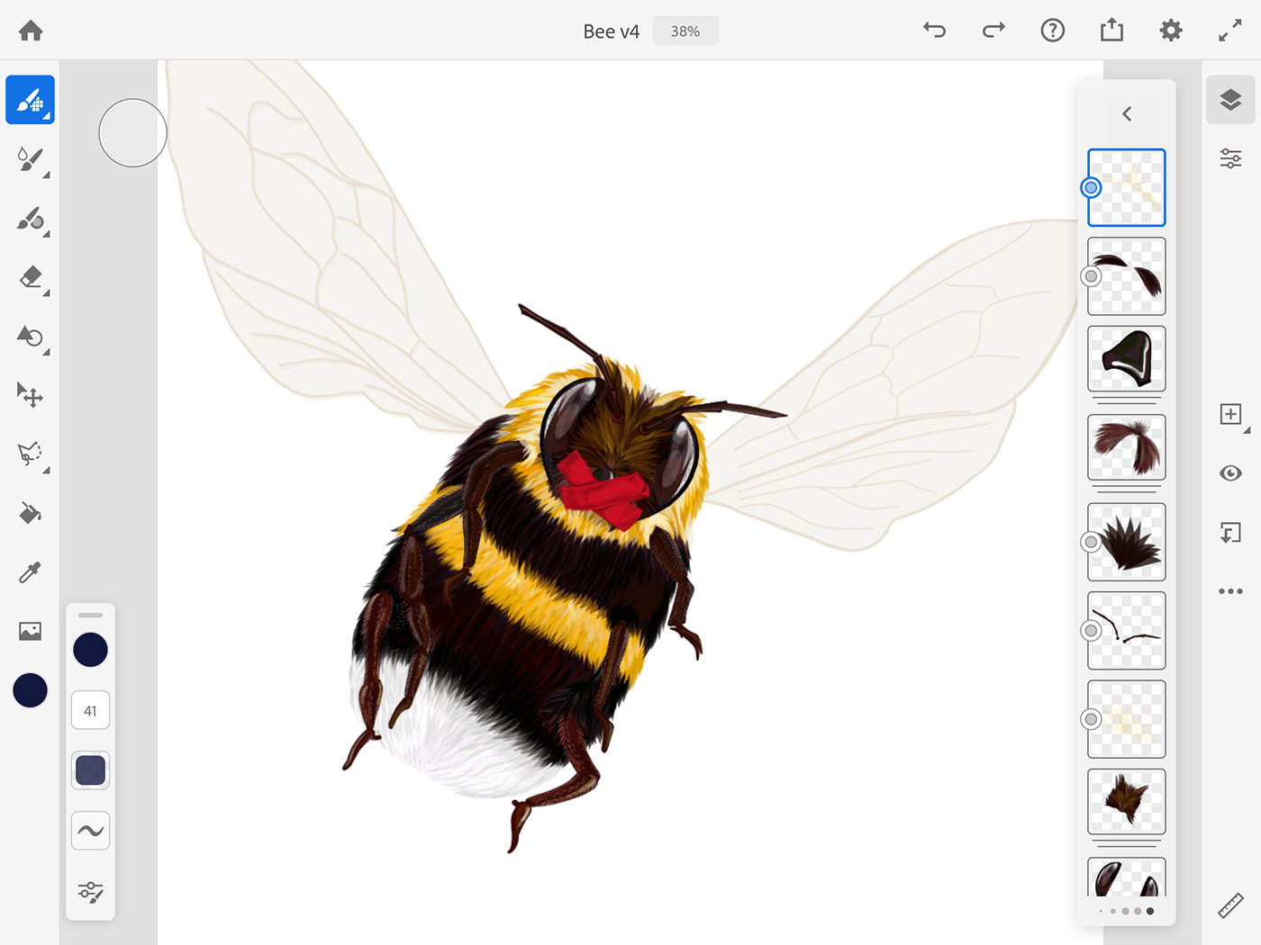 adobefresco bee Bumblebee Drawing  Getloud nabu vector