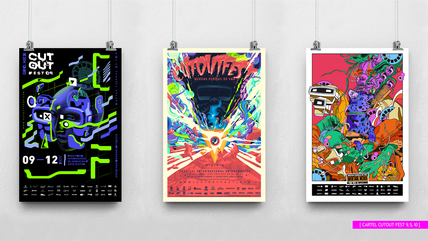 cutoutfest diseño festival impresion Merch merchandising oriunda print serigrafia Trámite