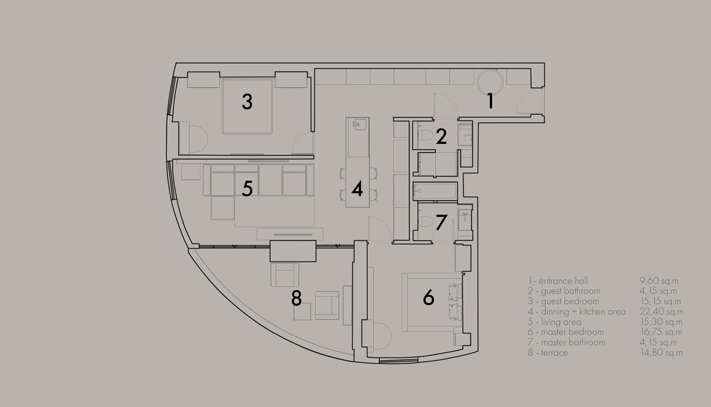 Render visualization 3ds max corona apartment design Interior design minimalist CGI Georgia
