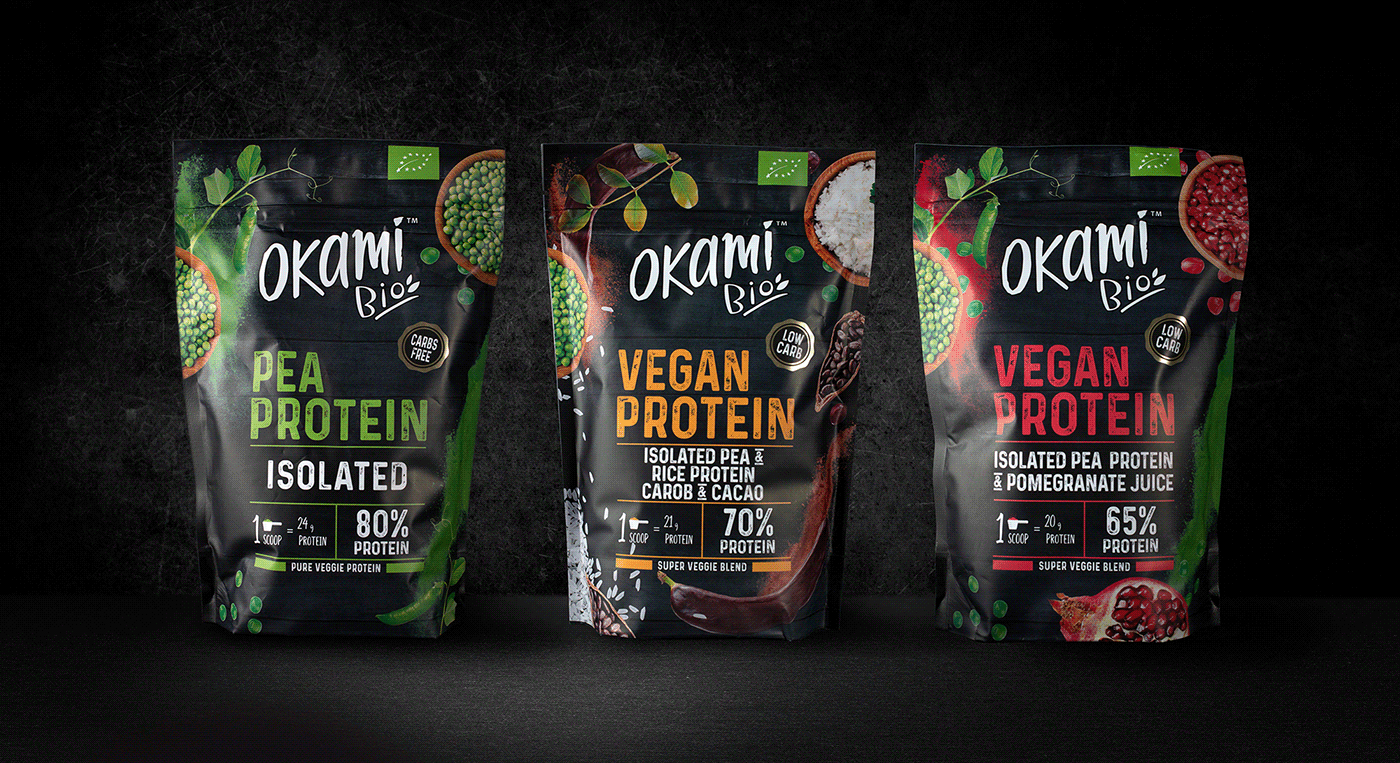 bio brand identity design package Packaging packagingdesign powder protein vegan