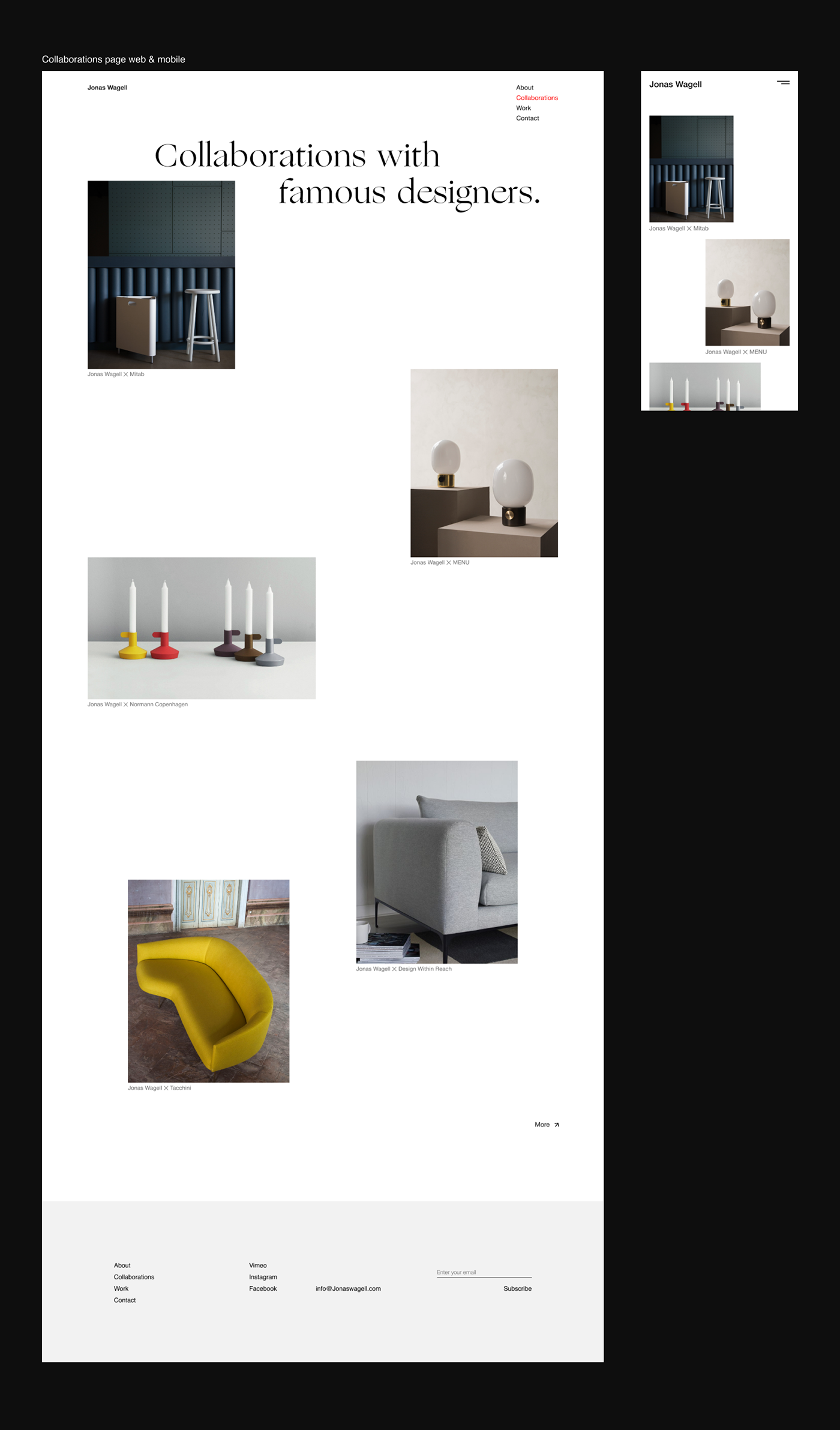 concept design furniture Interior Minimalism mobile UI ux Web Webdesign