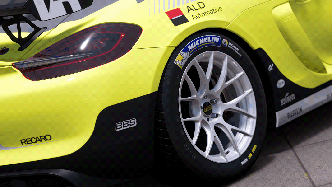 Porsche michelin ALDautomotive BBS designbycross granturismo GRANTURISMO7 gt4cs night&day racingconcept