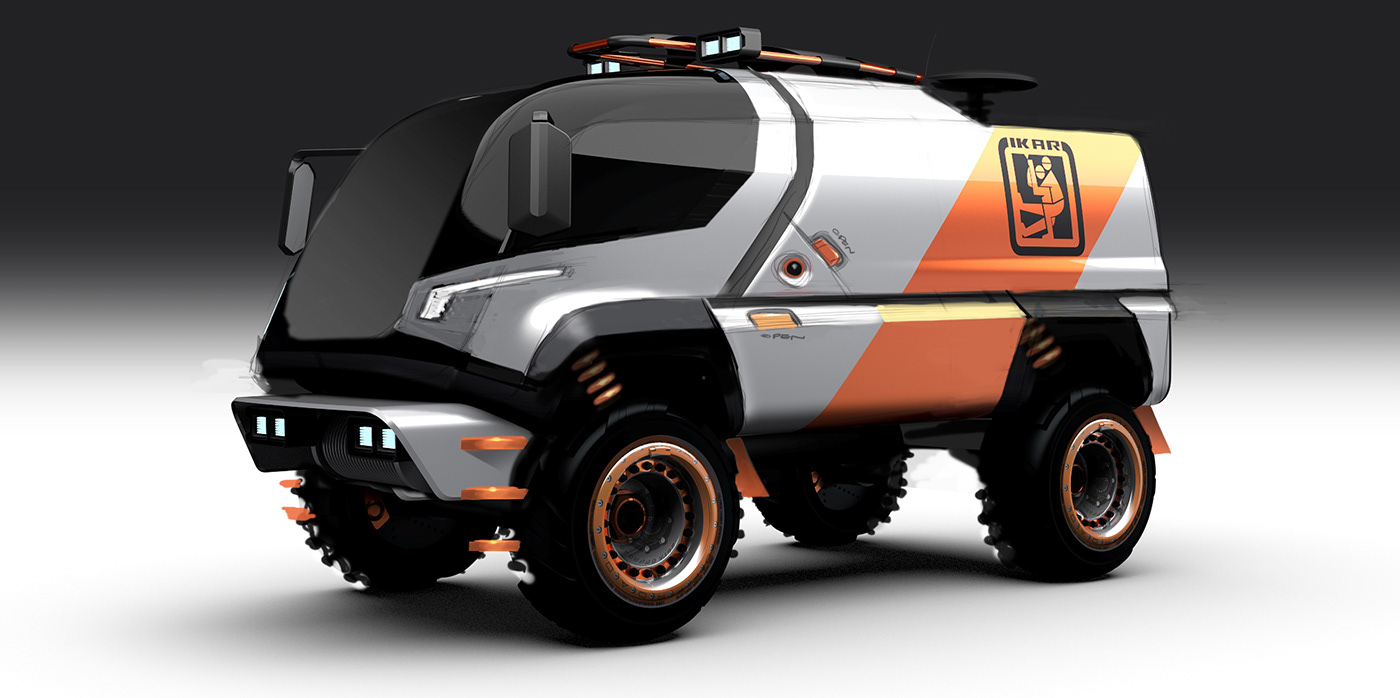 LandRover forward control emergency services Mountain Rescue Disaster Relief off road Agile modular concept utility vehicle