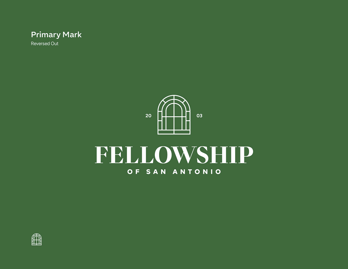 brand branding  church cross Fellowship guidelines logo type typography   Window
