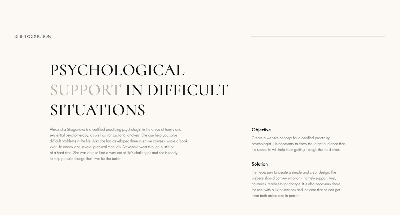 concept designer doctor psychologist psychology service UI ux Web Design  Website