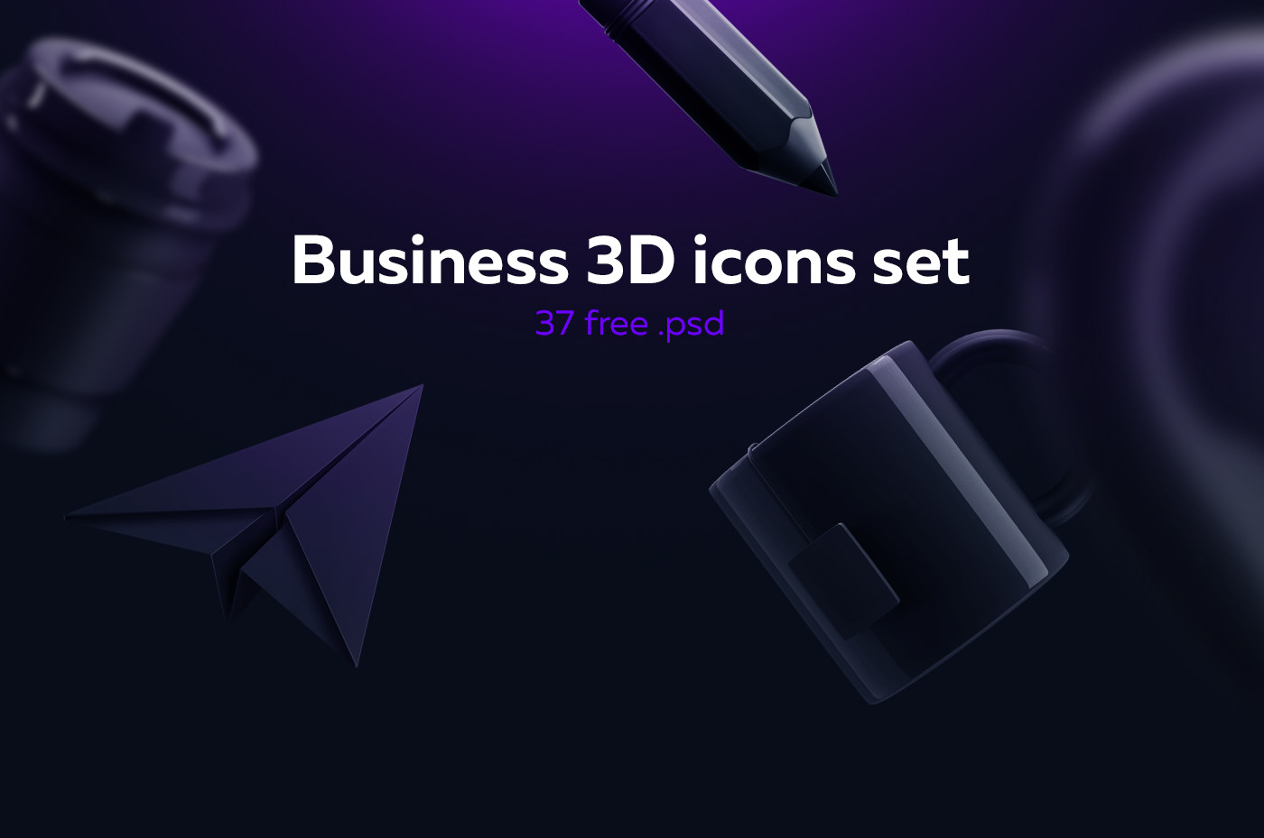 3D business edit free icons popular presentation set Web