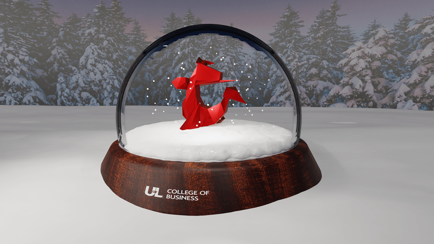 3D model 3d animation snowglobe animation design social media campaign Holiday Greetings