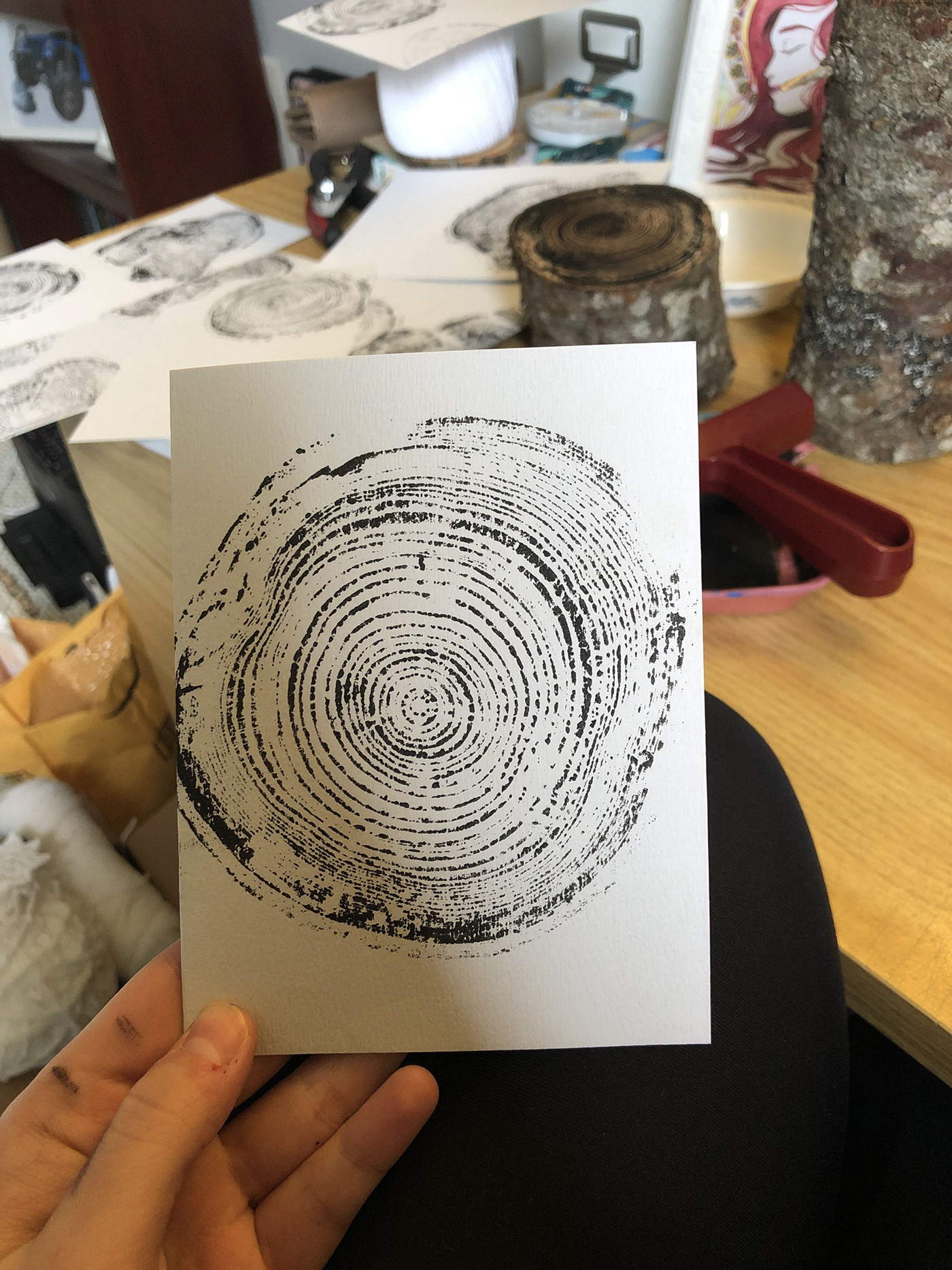 art cards Creativity design trees woodringd