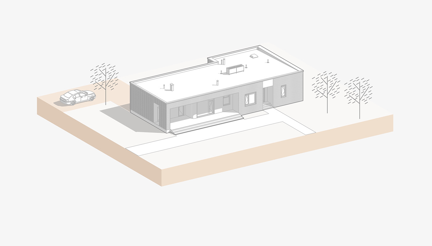 architecture архитектура визуализация проектирование проект дома  загородный дом минимализм