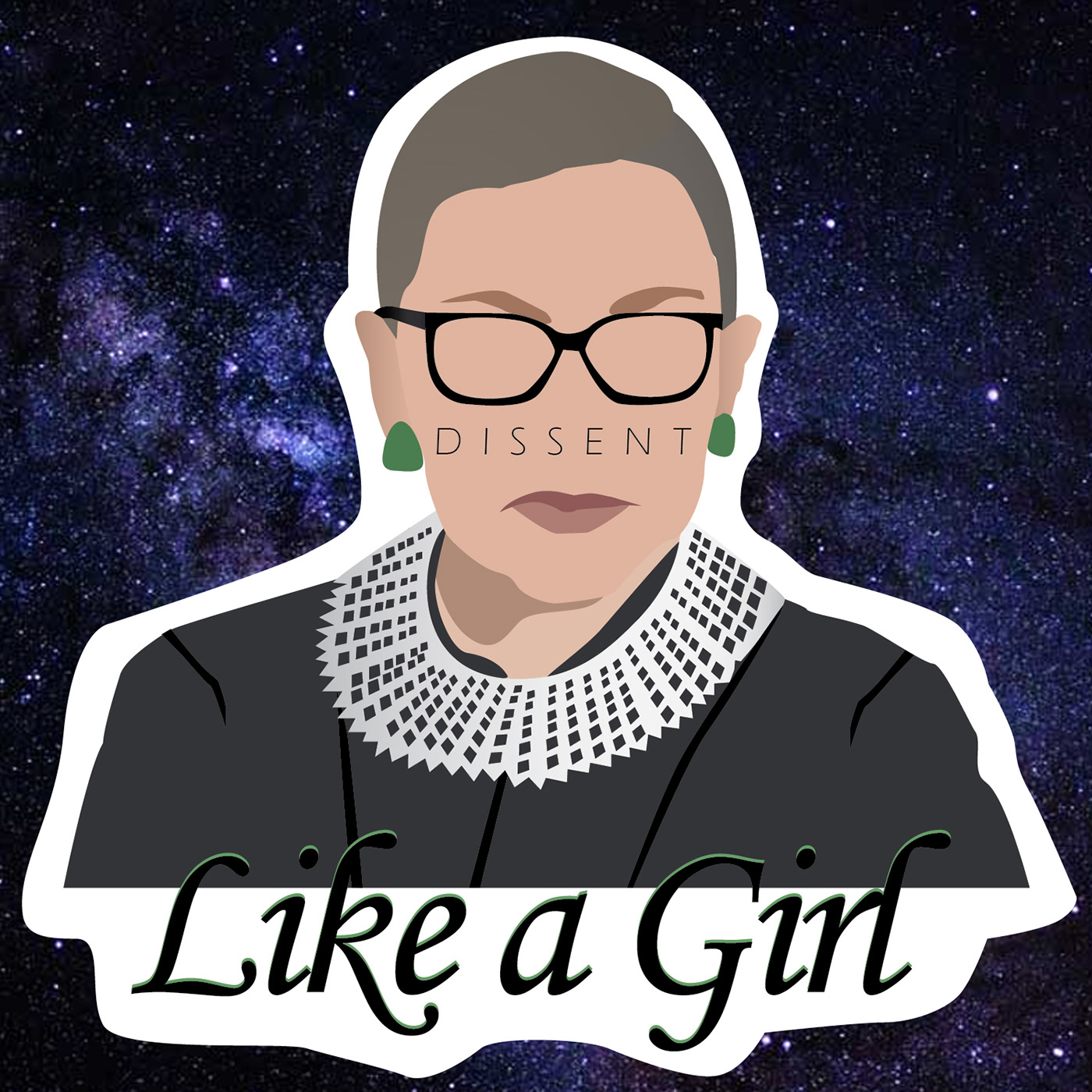 feminist RBG Ruth Bader Ginsburg stickers womens rights