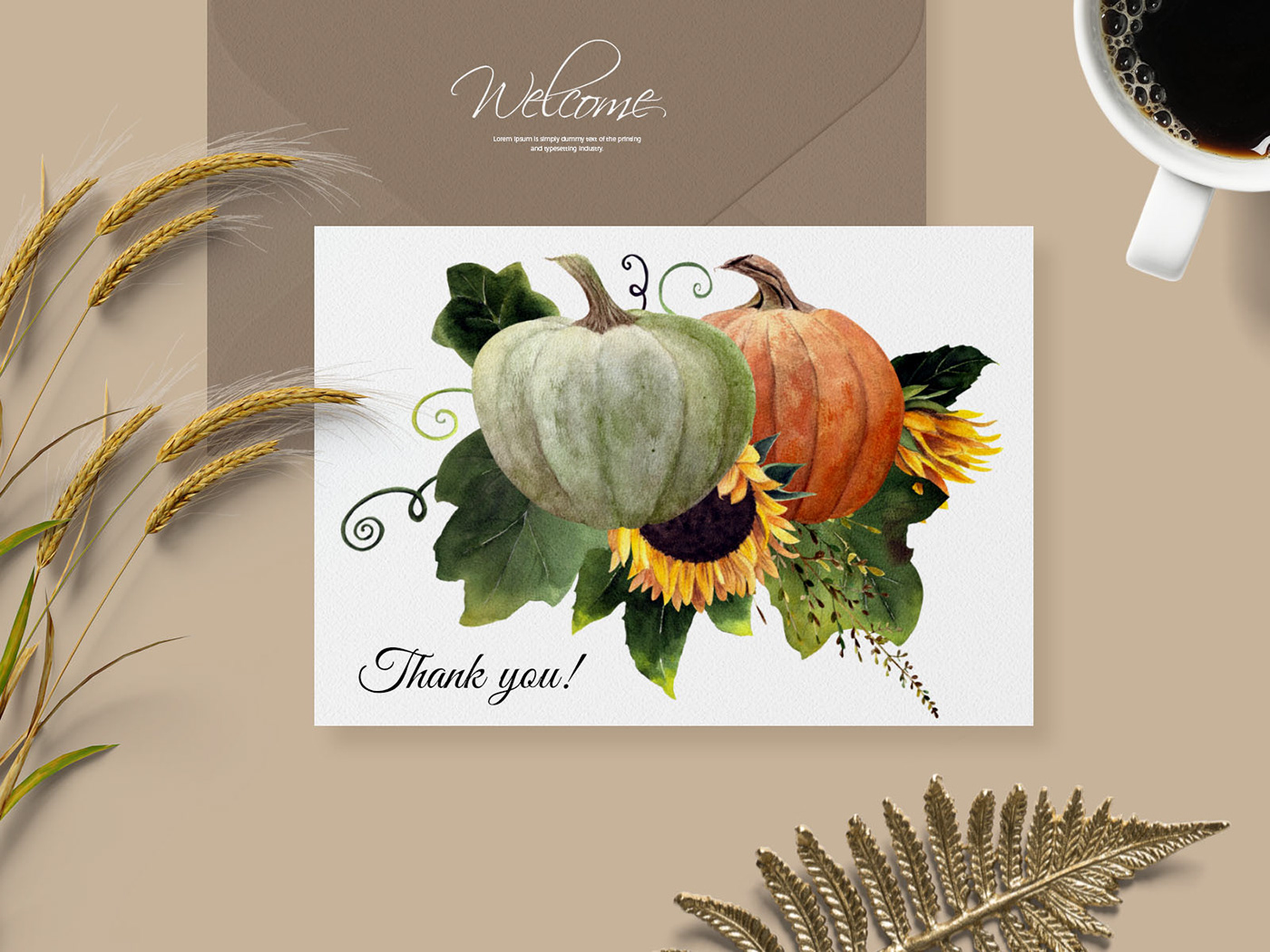 autumn Fall Flowers pumpkin pumpkins sunflower Sunflowers watercolor Watercolor clipart watercolor set