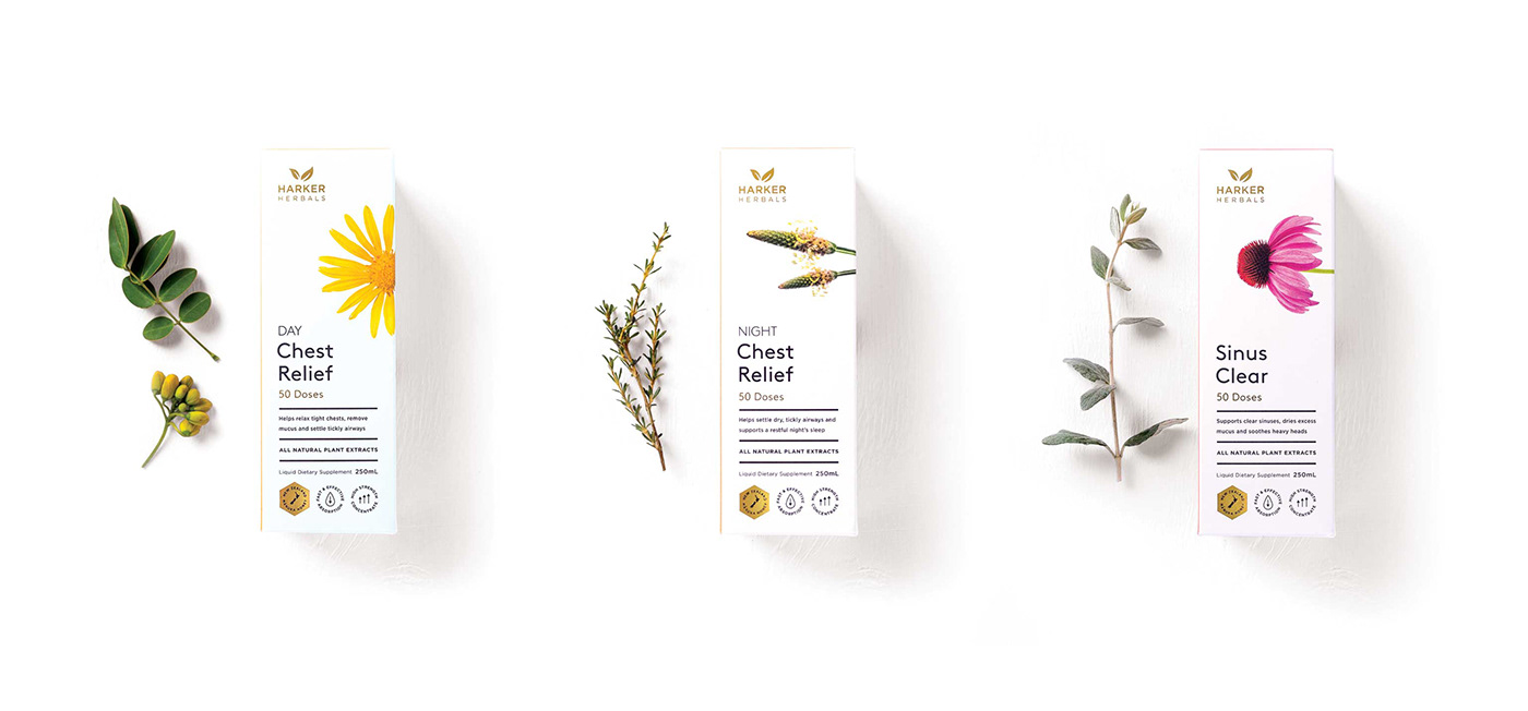 design Packaging box herbal medicine nutrition Health modern minimal botanical