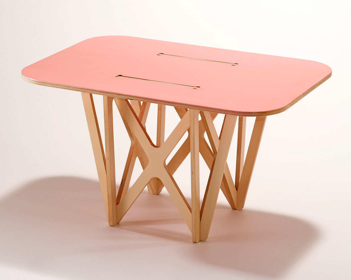 coffee table cnc pink joints furniture comfortable