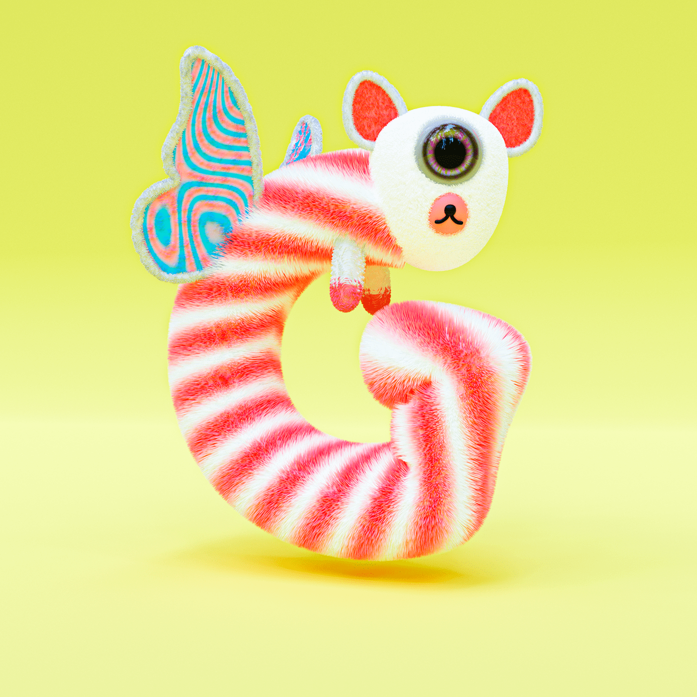 3D Character Character design  cute Digital Art  furry ILLUSTRATION  monster nft typography  