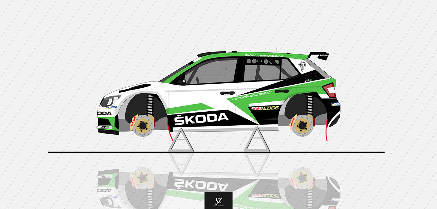 automobile automotive   car Motorsport race Racing rally Skoda Vehicle WRC