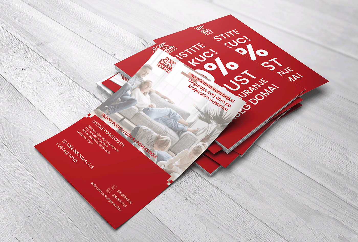 brochure flyer Flyer Design generali insurance insurance company Layout print property