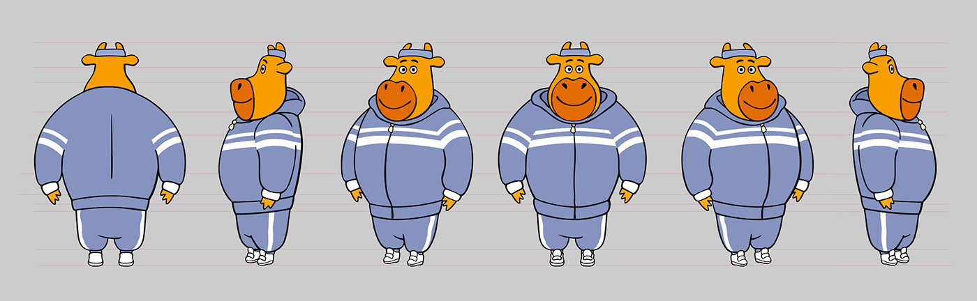 2D 2D Animation animation  cartoon Character design  concept art vector animate Character Sheet turnaround