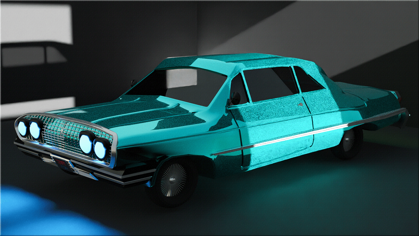 3d modeling Cars impala Render 3D