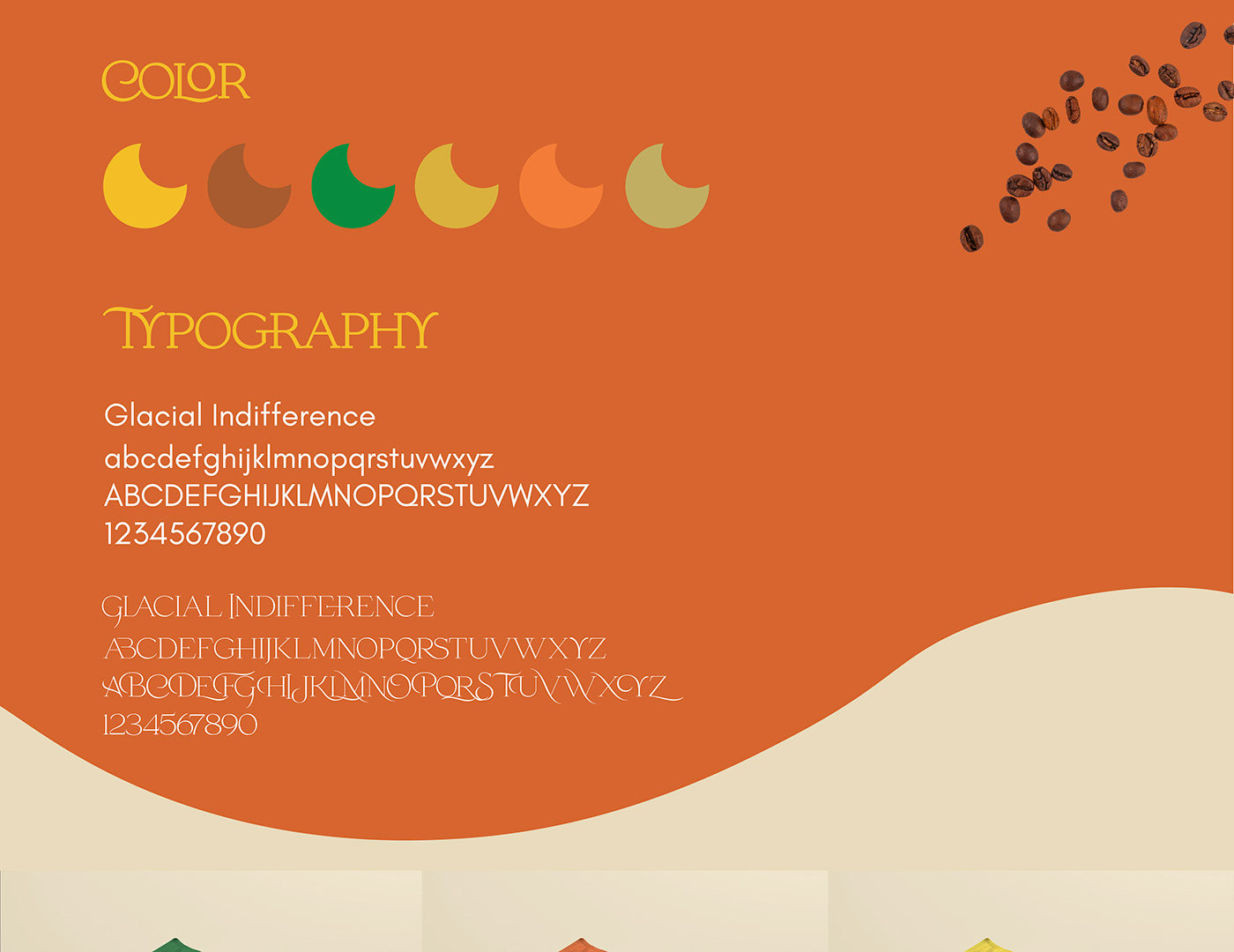 packaging design Mockup Coffee typography   graphic design  adobe illustrator Brand Indentity visual identity