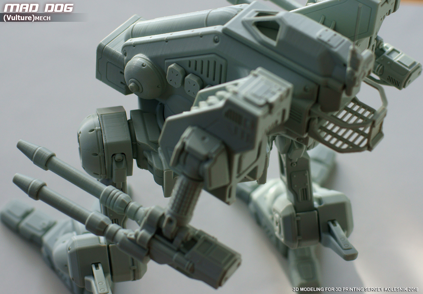 maddog mech mecha toys robot battletech 3dprinting 3dprint 3D Mechwarrior
